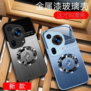 مناسبة لـ Huawei P70 Ring Dragon Head P70ultra Light Luxury Pro National Trend 40 Double Line 10 Wood Grain 50 Liquid Glass