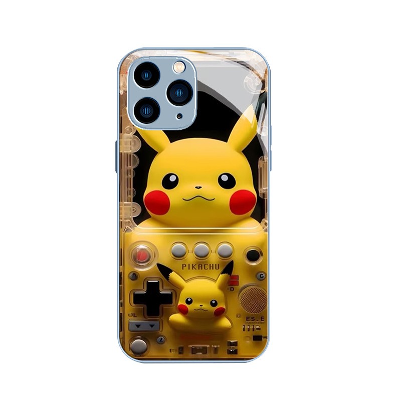 ينطبق على Apple 12 Pikachu 7/14 Gaming Console XSMAX Cartoon Pro Glass Shell 16 ينطبق على Apple 12 Pikachu 7/14 Gaming Console XSMAX Cartoon Pro Glass Shell 16