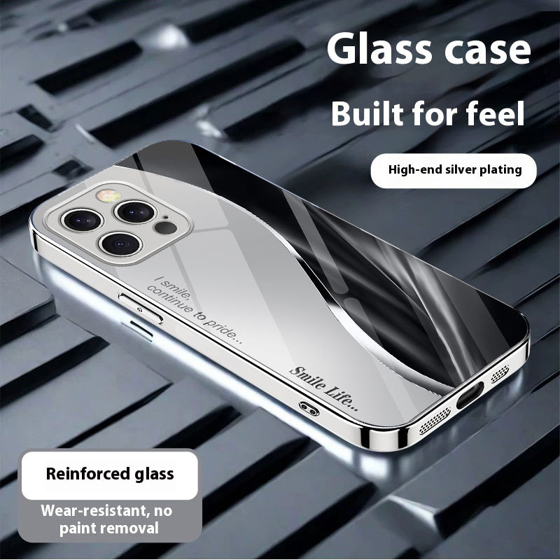 ينطبق على iPhone 16 Mobile Phone Case 15 New Model 14 Smart Apple 13 Line Pro Plating Silver 12 anti fall ينطبق على iPhone 16 Mobile Phone Case 15 New Model 14 Smart Apple 13 Line Pro Plating Silver 12 anti fall
