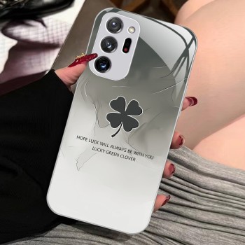 ينطبق على Samsung Galaxy Note20 Lucky من أربع أوراق التمساح Note9 السائل الزجاجي الراقية A01 Creative New Creative