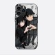 ينطبق على Apple 16Plus Mobile Case 15 Cartoon 14 Newspaper Conan 13 Xiaolan 12 زوجين 11 زجاج XS Love