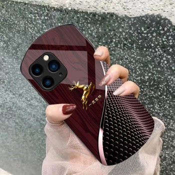 ينطبق على Apple 11/12 Yilu Jixiang 13 Oval 14 Wood Grain 15 Polka Dot بالإضافة