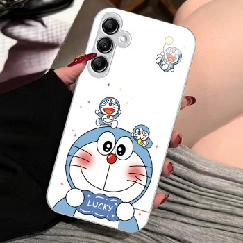 مناسبة لـ Samsung A33 Doraemon A72 الزجاج السائل Fe الزوجين A54 Dingdang Cat A73 Cartoon S30 الرجال والنساء