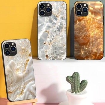 المياه المتدفقة والذهب مناسبة لـ Apple 14 بالإضافة إلى Zhaocai Max Glass Pro Product Hot Product Proplus Internet Celebrity 7/8 Sene