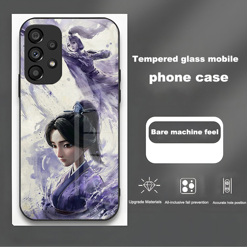 مناسبة لـ Samsung S25 Case S24 Comic Comic S23 Nezha S22 Devil S21 Glass Class S20 مكافحة السقوط ومضاد للخلع مناسبة لـ Samsung S25 Case S24 Comic Comic S23 Nezha S22 Devil S21 Glass Class S20 مكافحة السقوط ومضاد للخلع