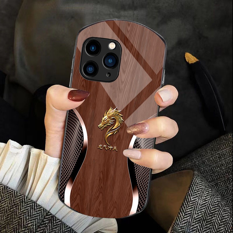 ينطبق على Apple 15Pro Glass Shell 14max Oval 13 Dragon Energy 11 Simple XR Wood Grain iPhonexs ينطبق على Apple 15Pro Glass Shell 14max Oval 13 Dragon Energy 11 Simple XR Wood Grain iPhonexs