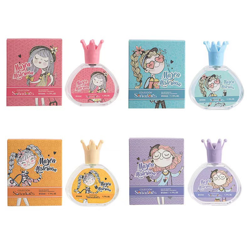 التجارة الخارجية عبر الحدود 50 مل العطور الرسوم المتحركة للأطفال العطور كاريكاتورية للأطفال التجارة الخارجية بالجملة
