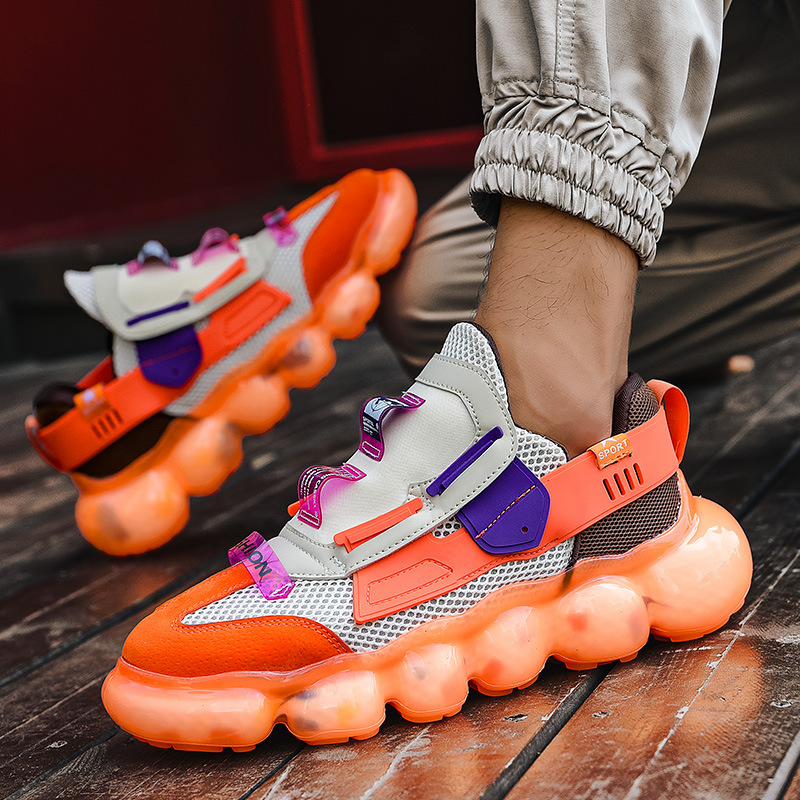 أحذية رياضية رجالية صيفية مريحة قابلة للتنفس , تصميم ابداعي مميز