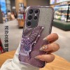 مناسبة لـ Samsung S25ultra Phone Case A17 Plated Flash Powder S24 Diamond Inlay A36 Quicksand Butterfly Stand A53 مناسبة لـ Samsung S25ultra Phone Case A17 Plated Flash Powder S24 Diamond Inlay A36 Quicksand Butterfly Stand A53