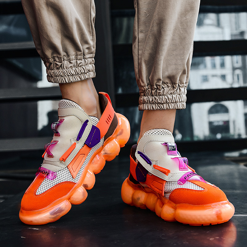 أحذية رياضية رجالية صيفية مريحة قابلة للتنفس , تصميم ابداعي مميز