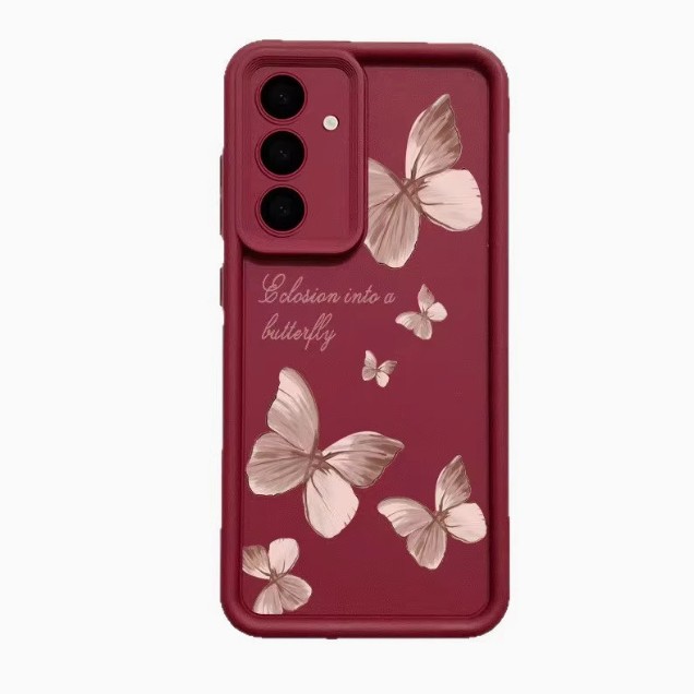 جراب الفراشة لهاتف Samsung A15/A5 S24 Ultra/S23FE S22 مضاد للسقوط A24/A23 ناعم جراب الفراشة لهاتف Samsung A15/A5 S24 Ultra/S23FE S22 مضاد للسقوط A24/A23 ناعم