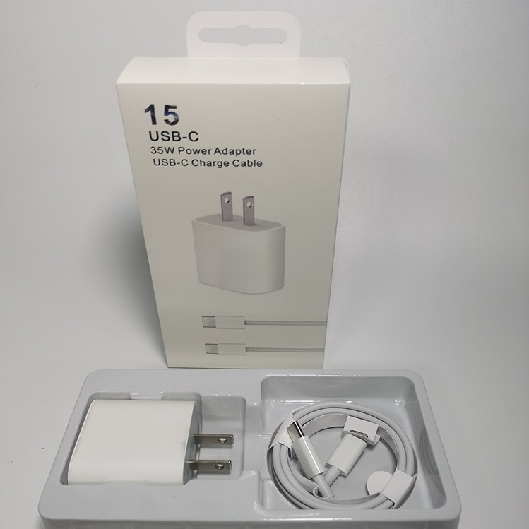 شاحن PD35W مناسب لـ Apple iPhone 15 شحن رأس British Fast Charging Cable Type-C Charging Cable شاحن PD35W مناسب لـ Apple iPhone 15 شحن رأس British Fast Charging Cable Type-C Charging Cable