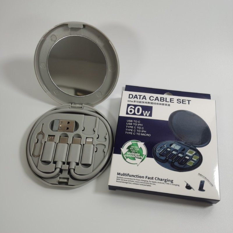 كبل بيانات تخزين كبل البيانات متعدد الوظائف المحمولة 60W شحن سريع الشحن pingguo Android USB كبل بيانات تخزين كبل البيانات متعدد الوظائف المحمولة 60W شحن سريع الشحن pingguo Android USB