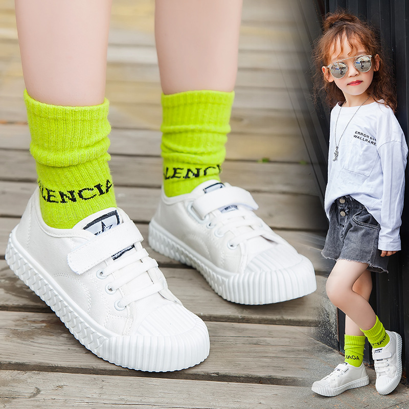 حذاء قماشي قابل للتنفس برسومات كرتونية للأطفال - نعل ناعم، رقبة منخفضة، تصميم ربيعي