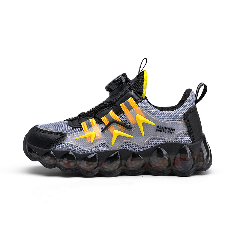 الأحذية الرياضية للأولاد لفصل الربيع الجديد عبر الحدود أحذية شبكية أحذية زر التنفس أحذية طلاب المدارس الابتدائية