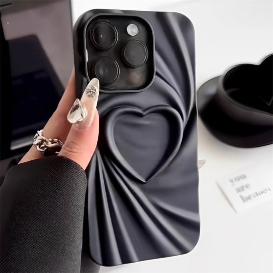  جراب قلب الحب المطوي مناسب لهواتف ايفون iPhone 16 من Apple 12promax 11 niche 13 