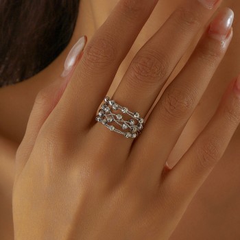 سوار متعدد الطبقات مطلب بالذهب الحقيقي عيار 18K  