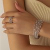 سوار متعدد الطبقات مطلب بالذهب الحقيقي عيار 18K سوار متعدد الطبقات مطلب بالذهب الحقيقي عيار 18K