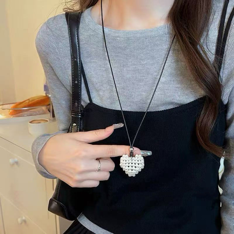 زن الصينية الجديدة قلادة من النحاس ريشة البوهيمي الرياح الوطنية للمرأة طبقة مزدوجة مطوية طويلة سترة سلسلة التبعي