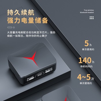 سماعات أذن لاسلكية طويلة الأمد M90proTWS جديدة 5.3 انش غطاء منزلق, بطارية, شاشة رقمية, مناسبة لألعاب