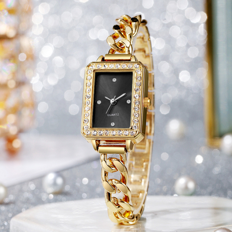 أزياء جديدة مستطيلة السيدات ووتش أساور نسائية نمط الطرف مجموعة صغيرة من الصلب عالية الجودة ووتش أزياء جديدة مستطيلة السيدات ووتش أساور نسائية نمط الطرف مجموعة صغيرة من الصلب عالية الجودة ووتش