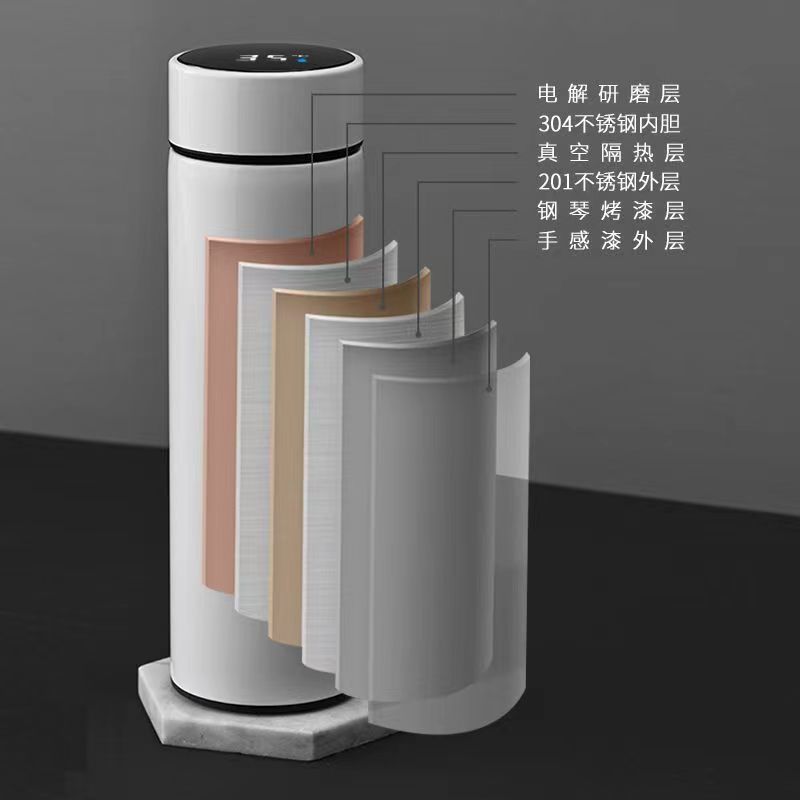 الفولاذ المقاوم للصدأ كأس الترمس ذكي قياس درجة الحرارة عرض الأعمال مباشرة كأس كأس هدية منقول مخصص شعار الفولاذ المقاوم للصدأ كأس الترمس ذكي قياس درجة الحرارة عرض الأعمال مباشرة كأس كأس هدية منقول مخصص شعار