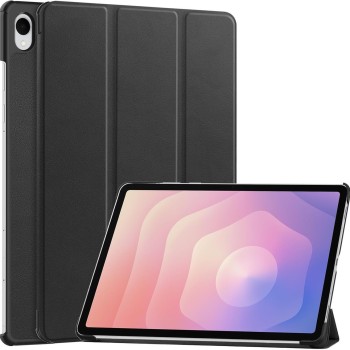 جراب جلدي مناسب لجهاز Samsung S11FE اللوحي S11ultra جراب واقٍ رفيع للغاية بثلاث طيات S11