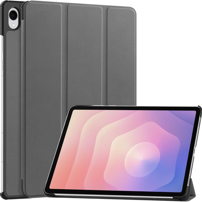 جراب جلدي مناسب لجهاز Samsung S11FE اللوحي S11ultra جراب واقٍ رفيع للغاية بثلاث طيات S11