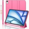 جراب واقٍ مناسب لجهاز iPad Air 11 اللوحي مع طي ثلاثي وفتحة للقلم من مادة TPU الناعمة لحماية iPad Air 4/5 مقاس 11 بوصة