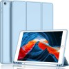 غطاء حماية مناسب لجهاز iPad 7/8/9 مقاس 10.2 بوصة، جراب واقٍ من مادة TPU، ملصق خلفي، حامل غطاء واقٍ