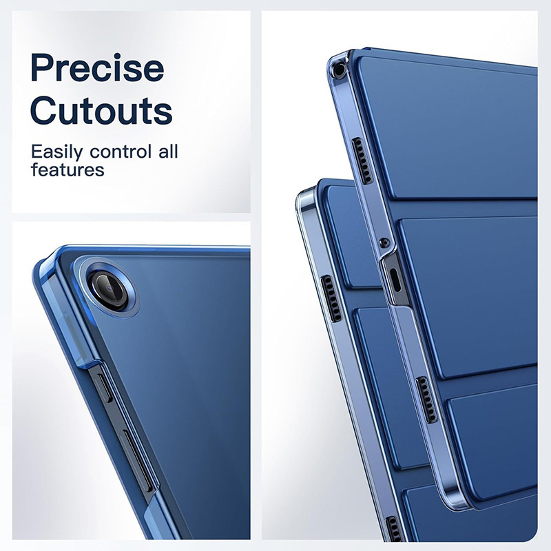 جراب حماية مناسب لجهاز Tab a9+Plus اللوحي A9pc ذو هيكل صلب قابل للطي ثلاث مرات مع حامل مغناطيسي جراب حماية Tab A11