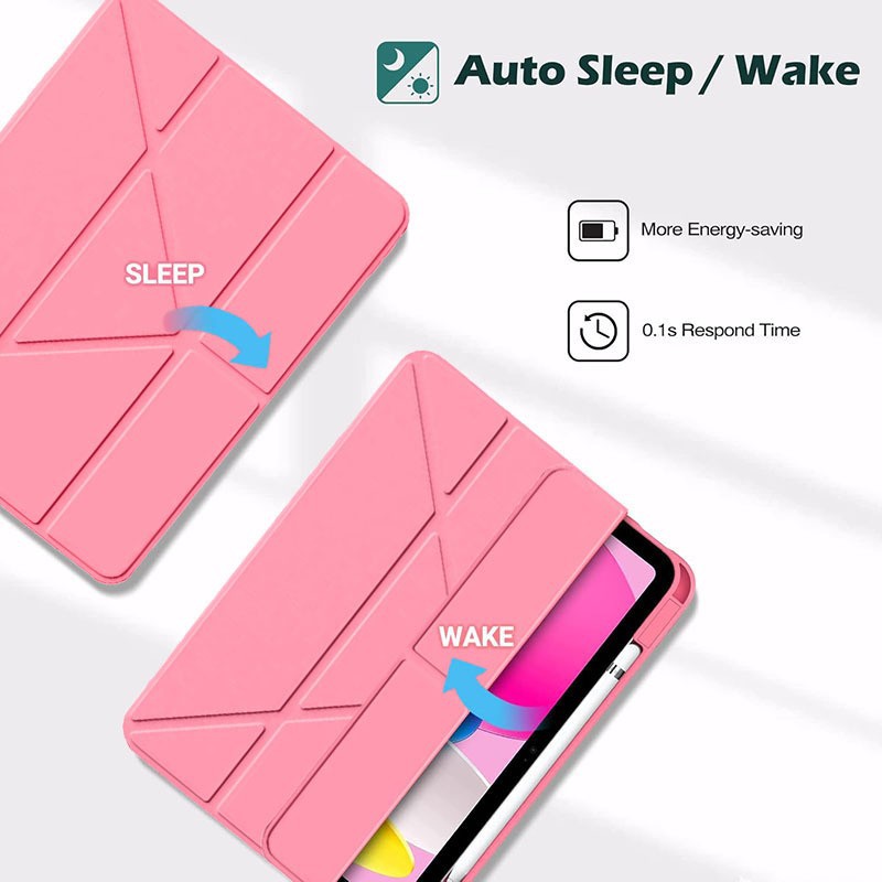 جراب واقٍ مناسب لجهاز iPad 10th، جراب واقٍ شفاف من الأكريليك لجهاز iPad، جراب ناعم لجهاز iPad 11A16 بفتحة قلم