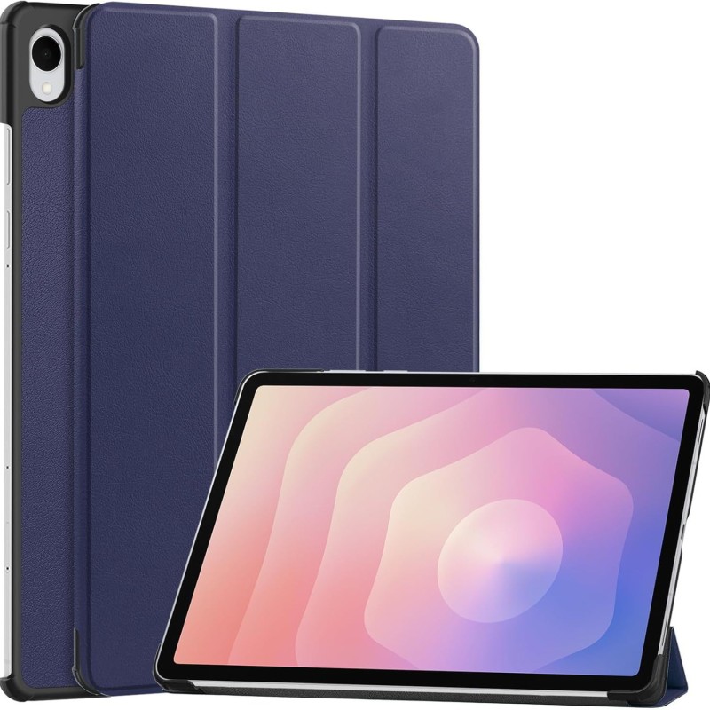 جراب جلدي مناسب لجهاز Samsung S11FE اللوحي S11ultra جراب واقٍ رفيع للغاية بثلاث طيات S11