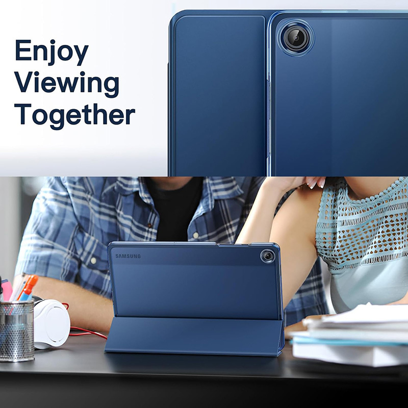 جراب حماية مناسب لجهاز Tab a9+Plus اللوحي A9pc ذو هيكل صلب قابل للطي ثلاث مرات مع حامل مغناطيسي جراب حماية Tab A11