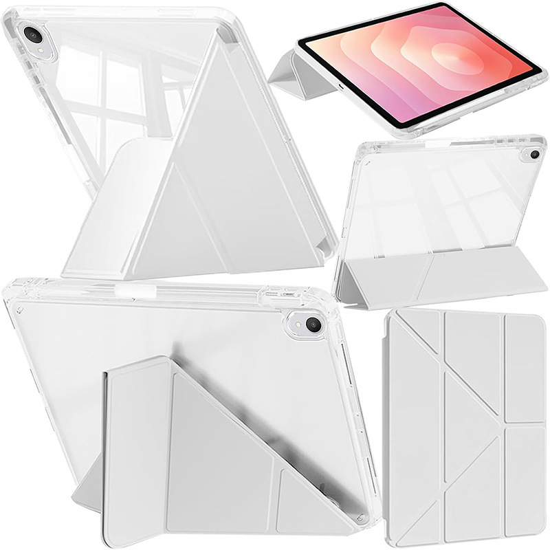 جراب حماية شفاف لجهاز iPad Pro مقاس 11 بوصة 10th مزود بفتحة قلم، يدعم 3+y ، جراب حماية شفاف لجهاز iPad Air11
