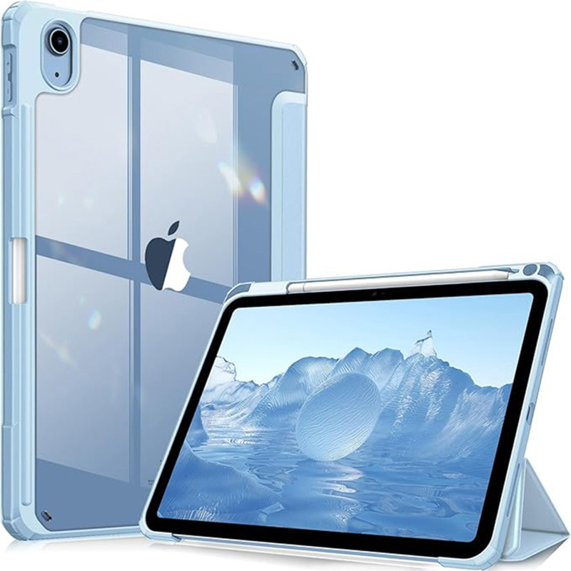 جراب حماية مناسب لجهاز iPad 10th، جراب حماية لجهاز iPad 11th، iPad 10th، جراب شفاف من الأكريليك A16، جراب مسطح