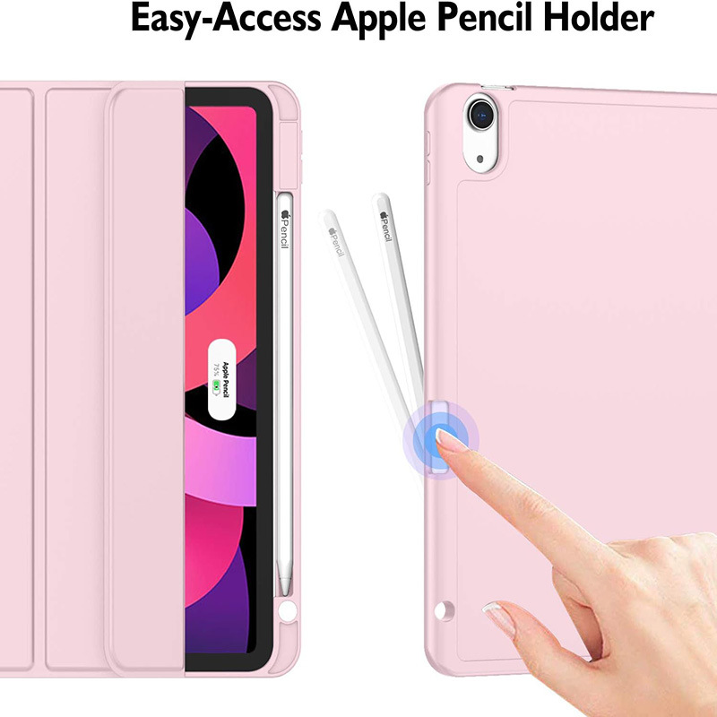 جراب حماية مناسب لجهاز iPad Pro مقاس 11 بوصة وغطاء لوحي مقاس 10.9 بوصة مع فتحة للقلم وغطاء لوحي Air11