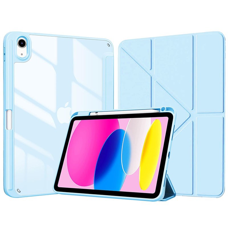 جراب واقٍ مناسب لجهاز iPad 10th، جراب واقٍ شفاف من الأكريليك لجهاز iPad، جراب ناعم لجهاز iPad 11A16 بفتحة قلم