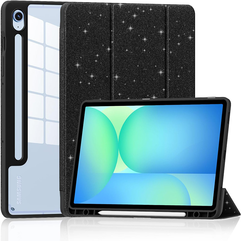  جراب حماية جديد مناسبSamsung S11، وغطاء الجهاز اللوحي S9/S10 بفتحة القلم اليسرى، وغطاء جلدي سماء نجمية لهاتف Samsung S11FE