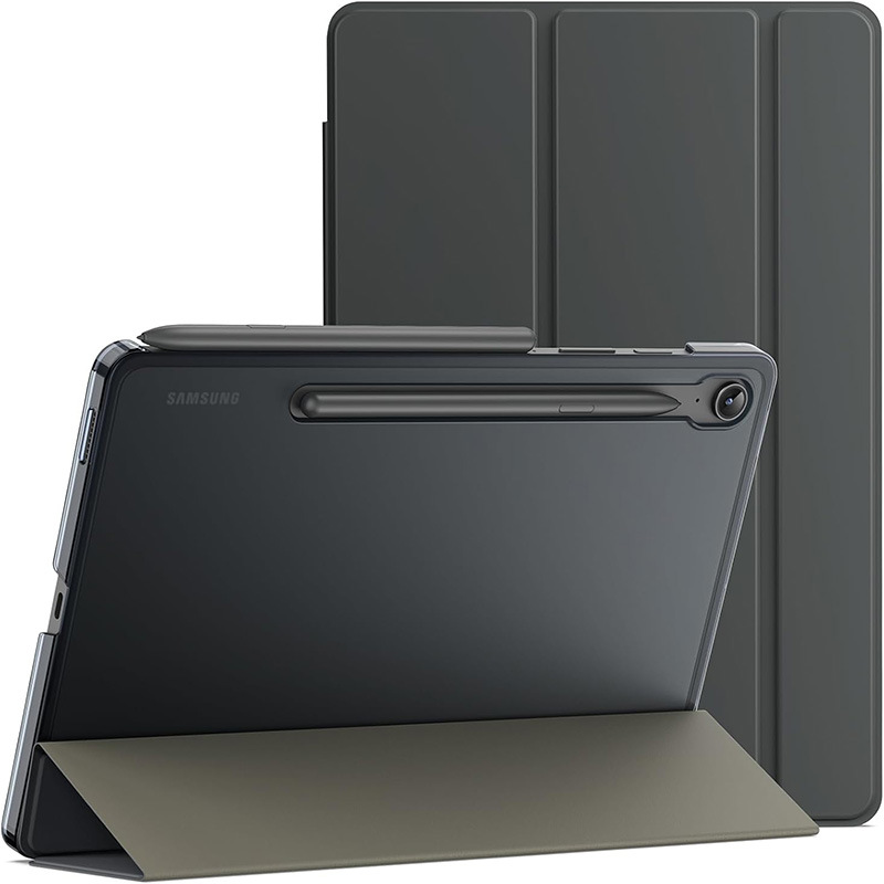 جراب حماية مناسب لجهاز Samsung s9FE اللوحي s10 جراب حماية شفاف S11FE ثلاثي الطي مع جراب جلدي للنوم