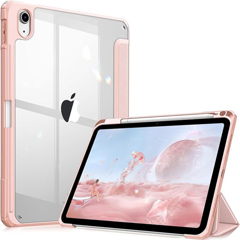 جراب حماية مناسب لجهاز iPad 10th، جراب حماية لجهاز iPad 11th، iPad 10th، جراب شفاف من الأكريليك A16، جراب مسطح