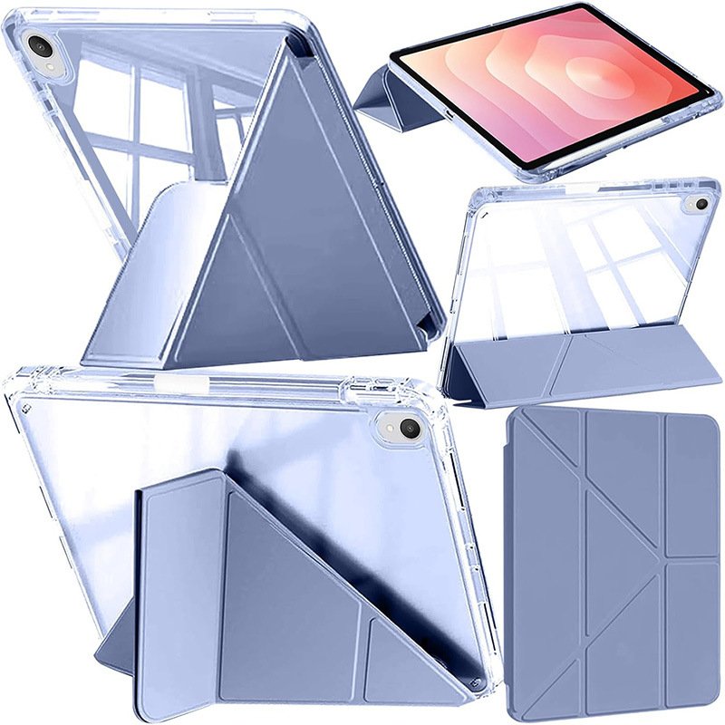 جراب حماية شفاف لجهاز iPad Pro مقاس 11 بوصة 10th مزود بفتحة قلم، يدعم 3+y ، جراب حماية شفاف لجهاز iPad Air11