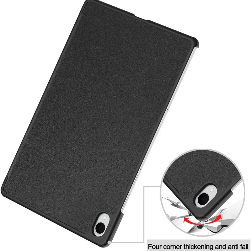 جراب جلدي مناسب لجهاز Samsung S11FE اللوحي S11ultra جراب واقٍ رفيع للغاية بثلاث طيات S11