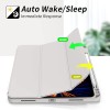 جراب حماية مناسب لجهاز iPad Pro مقاس 11 بوصة، غلاف مسطح قابل للطي ثلاثي الأبعاد، غلاف مسطح متصل بالجزء الخلفي لجهاز Pro11، غلاف ناعم لجهاز Pro13