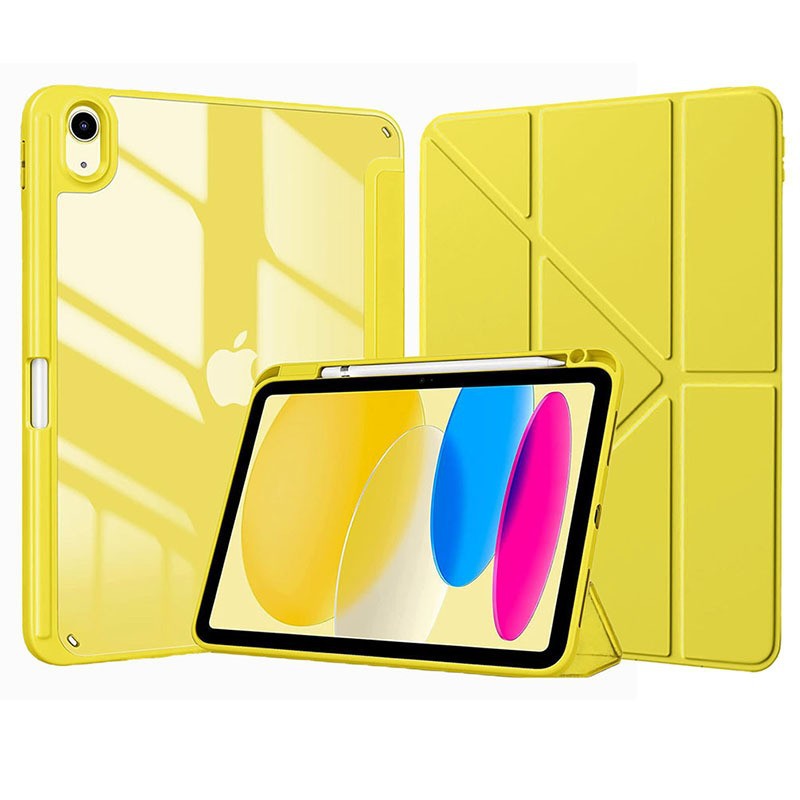 جراب واقٍ مناسب لجهاز iPad 10th، جراب واقٍ شفاف من الأكريليك لجهاز iPad، جراب ناعم لجهاز iPad 11A16 بفتحة قلم