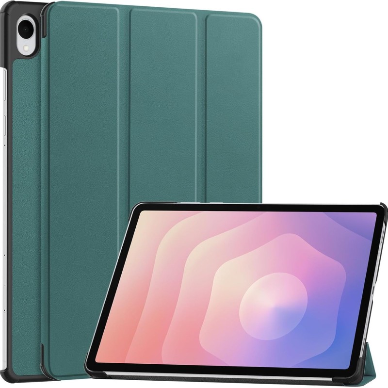 جراب جلدي مناسب لجهاز Samsung S11FE اللوحي S11ultra جراب واقٍ رفيع للغاية بثلاث طيات S11