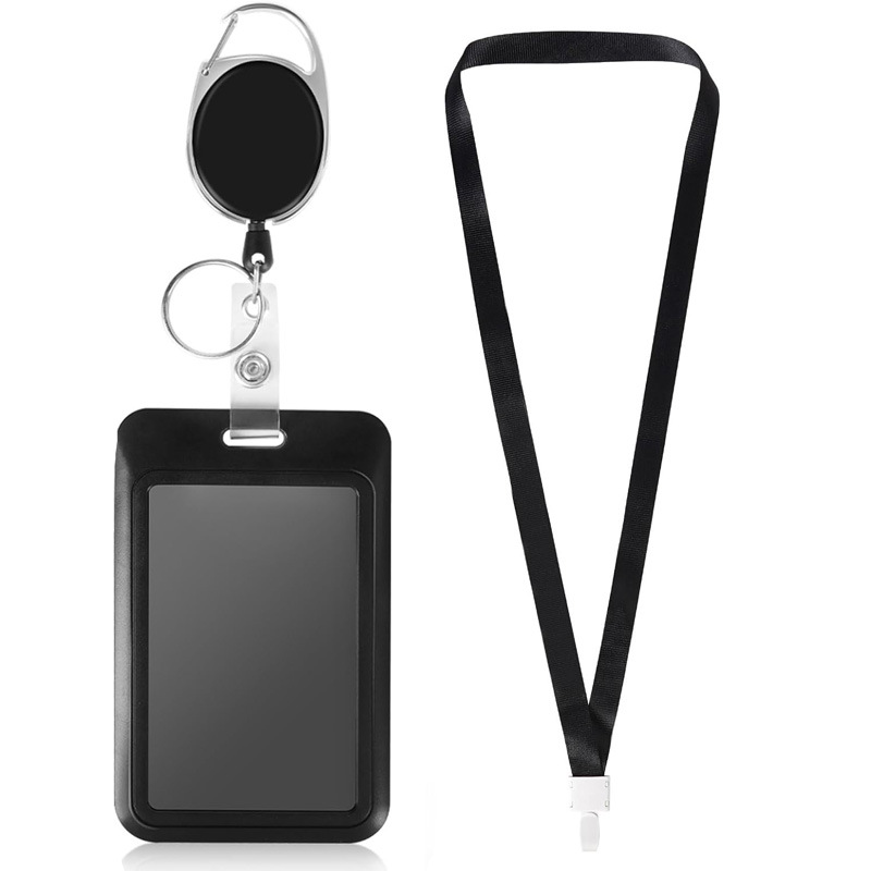 شارة بكرة قابل للسحب من السهل سحب مشبك حزام الظهر كليب البيضاوي من السهل سحب مشبك عمودي بطاقة كم حزام الرقبة شنقا الحبل