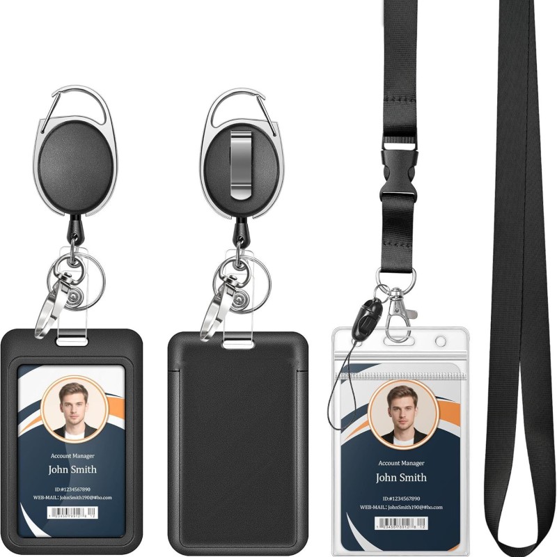 حار بيع عبر الحدود شارة قابل للسحب بكرة عالية مرنة بطاقة عمل بطاقة عمل قابلة للفك الحبل الهاتف المحمول بطاقة الهوية قفل الأكمام