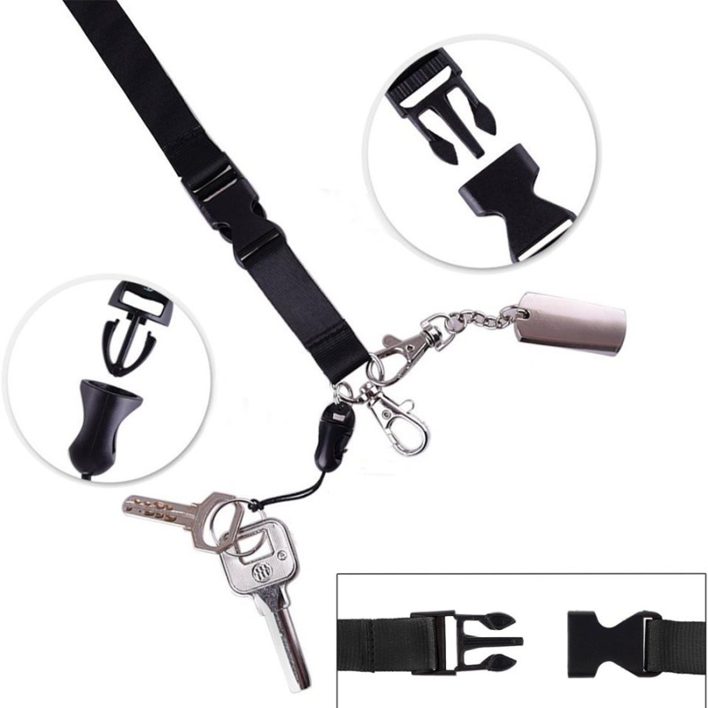 شهادة جديدة عبر الحدود حبل معلق بطاقة كم حبل نايلون حزام مشبك فصل الهاتف المحمول الحبل شنقا حزام الرقبة بطاقة كم