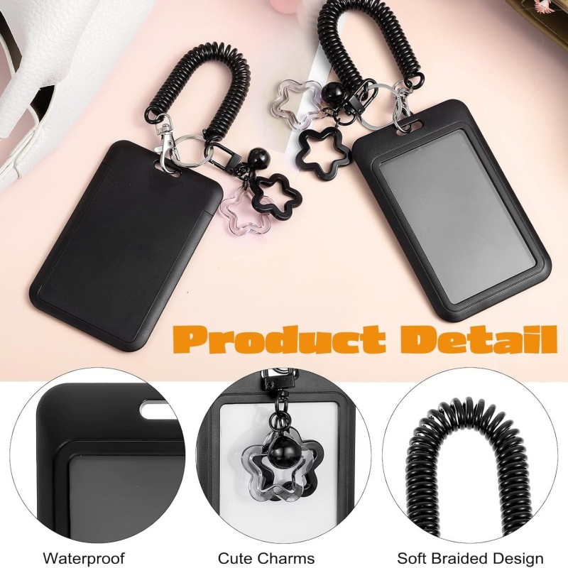 هان مروحة شينغ شينغ بطاقة مجموعة مفتاح سلسلة انزلاق غطاء حافلة بطاقة الحرم الجامعي بطاقة التحكم في الوصول بطاقة صغيرة تعمل بطاقة حبل الربيع